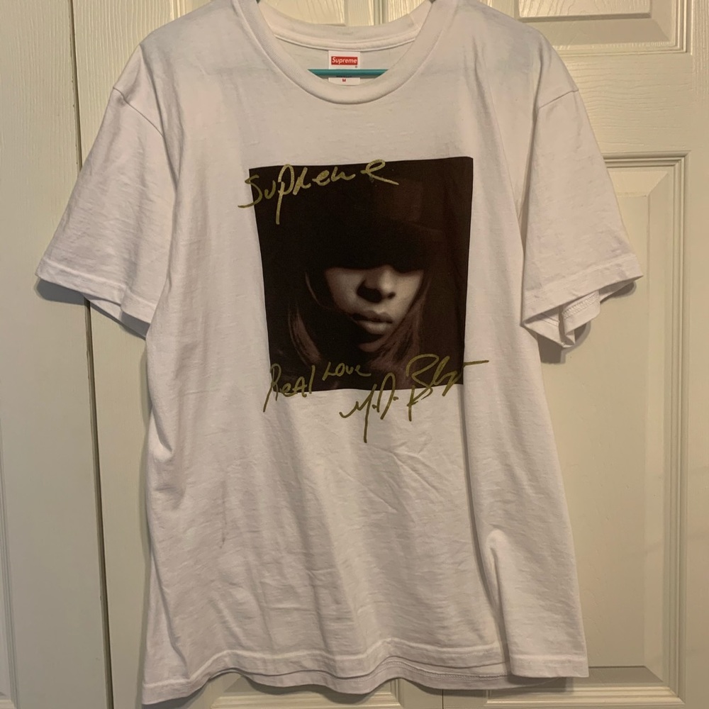 Supreme Mary J Blidge Photo Tee FW19 White
